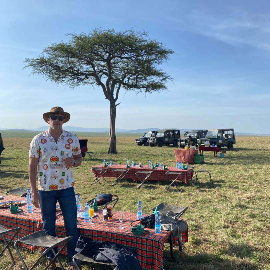 Breakfast on Safari in Kenya