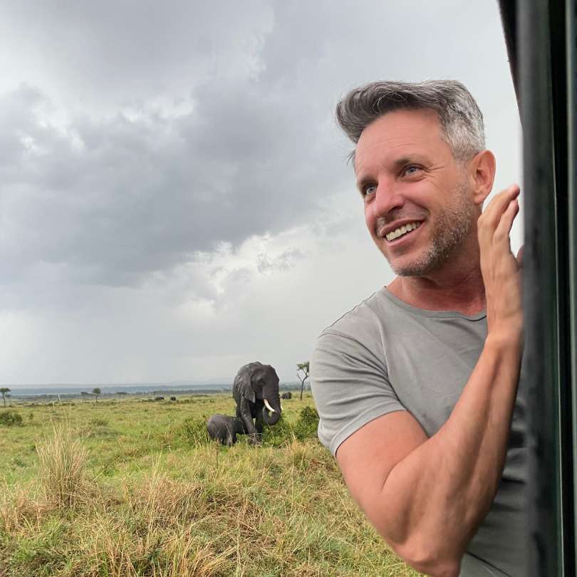 Elephant on Safari in Botswana